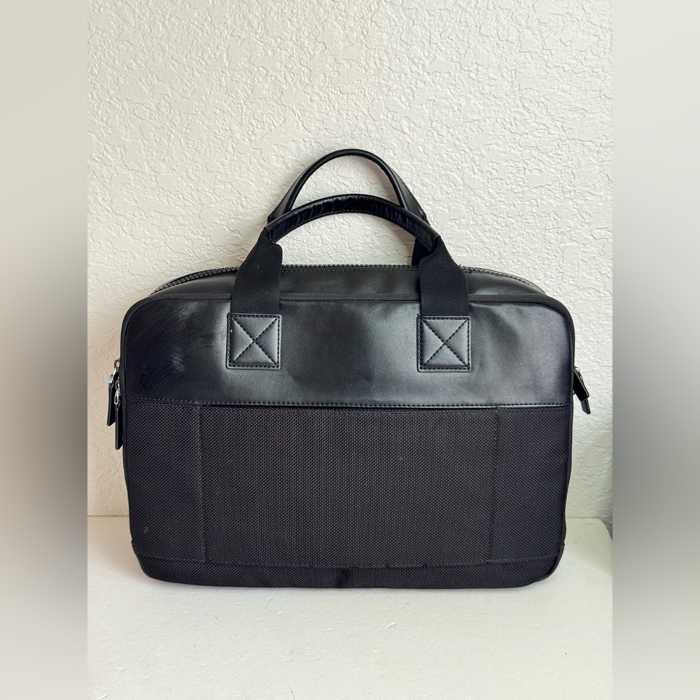 MICHAEL KORS Men’s Brooklyn Nylon Briefcase Black - Picture 6 of 13